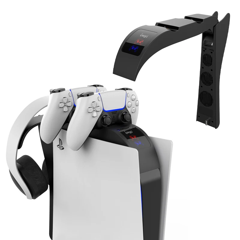 

Зарядная Станция для контроллера PS5 с охлаждающим вентилятором 2 в 1