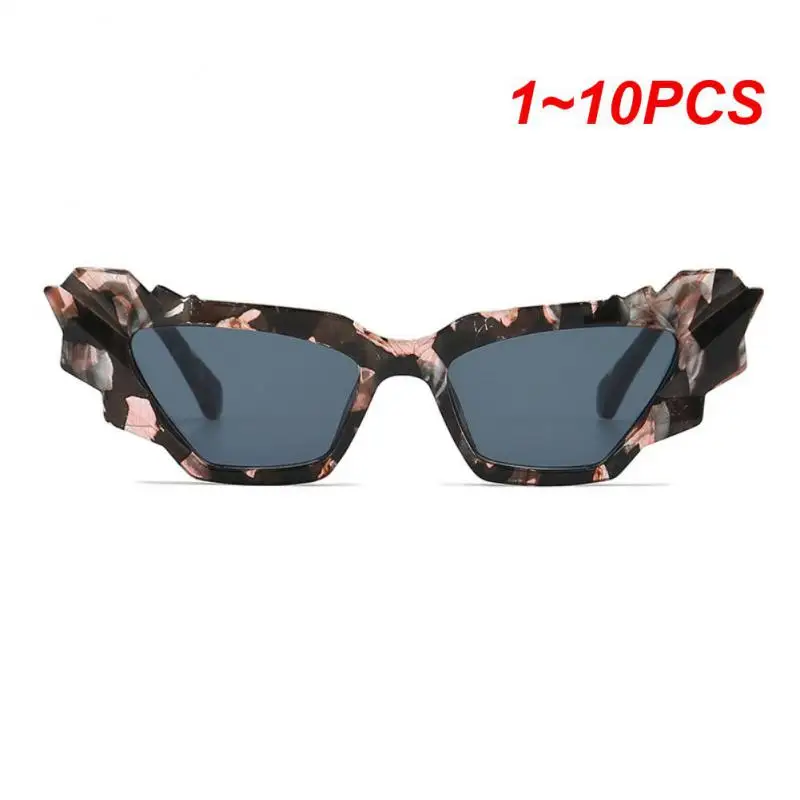 

1~10PCS Fashion Colorful Cat Eye Sunglasses Women Retro Unique Polygon Eyewear Shades UV400 Men Candy Colors Gradient Sun