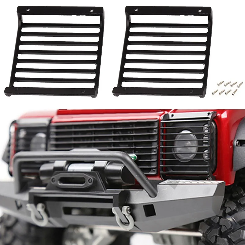 

2 шт., металлический передний дефлекторный абажур для 1/10 RC TRAXXAS TRX4 Defender Land Rover гусеничный автомобиль, обновленные детали