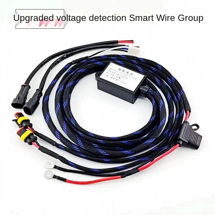 Motorkerékpár Led Spotlight Kapcsoló EgyKét Fényszóró Huzalcsoport