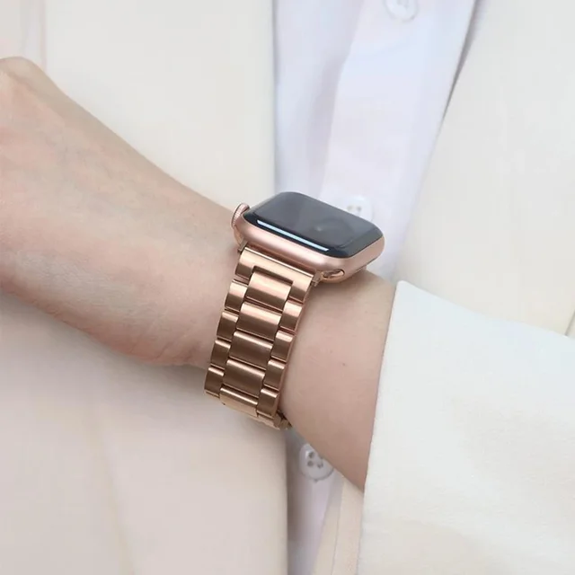 Bracelet de montre Apple en acier inoxydable, Compatible avec la série 9876 SE Ultra iWatch, Bracelet métallique 38/42mm 41mm 40/44mm 45mm 49mm 1