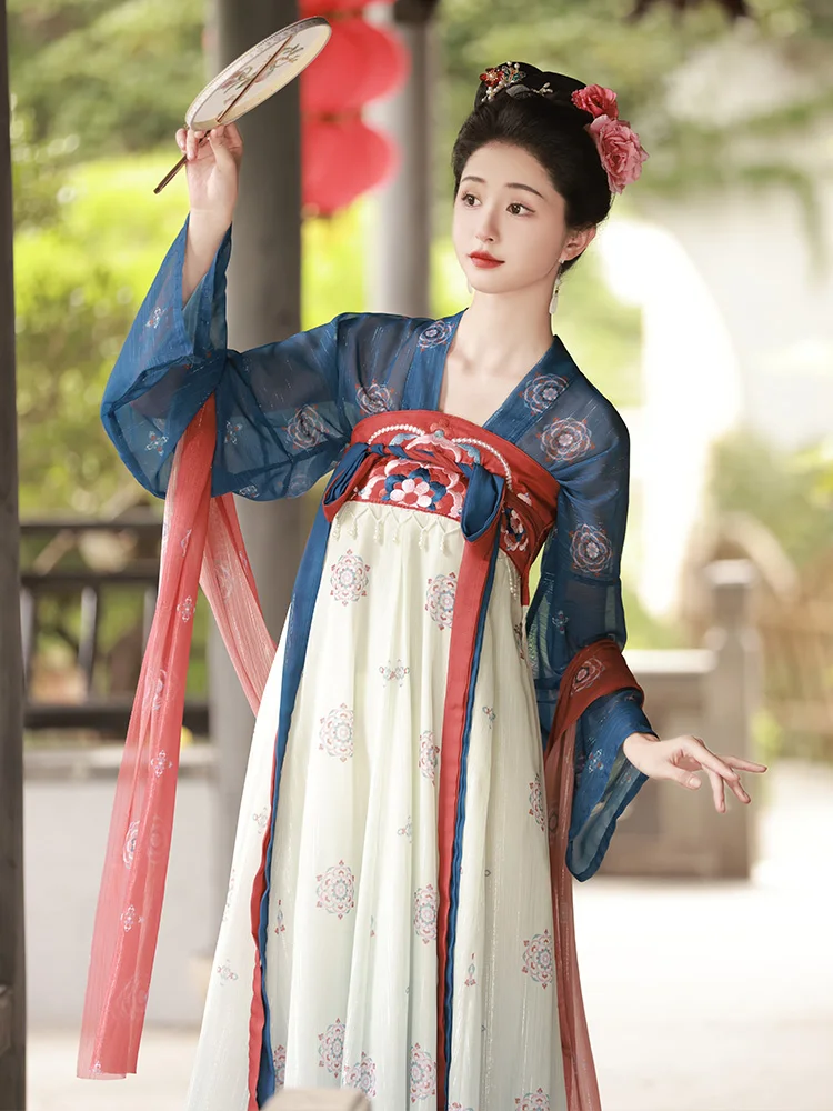 Рисунок 2 - Tang Hanfu женское платье с длинным рукавом