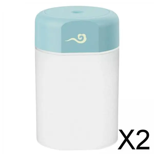 

2X Air Humidifier with Night Light Silent 300ml Capacity for Studio