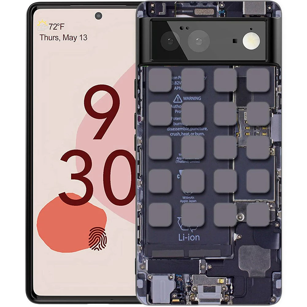 Inside Circuit Board Design Shockproof Silicone Phone Case Cover