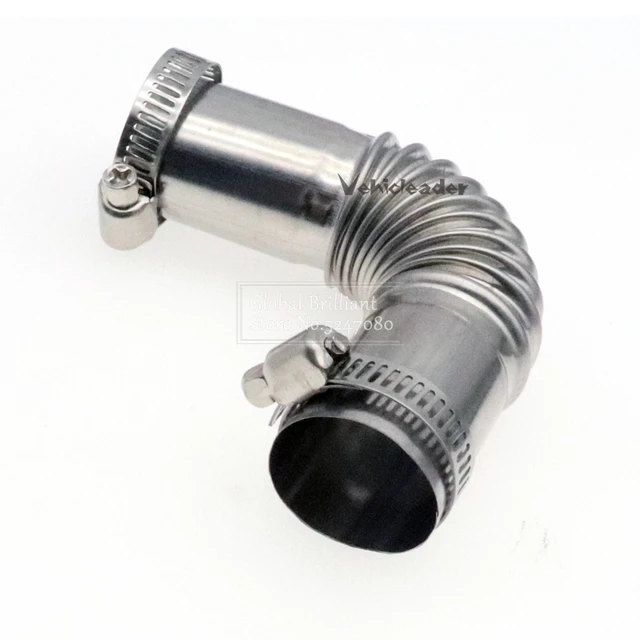 24Mm Heater Exhaust Pipe Connector Air Parking Stainless Steel Gas Vent  Hose With Clamps For Webasto