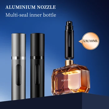 Louischanzl 5/8/10ml Mini Travel Refillable Perfume Spray Glass Bottle Portable Empty Cosmetic Containers Spray Atomizer Bottle