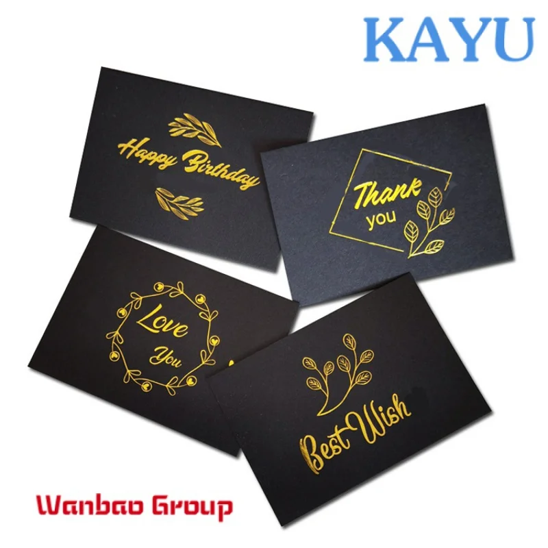 Custom  Wholesale Custom Logos Luxury Thank You Card For Small Business Personal Design Printing