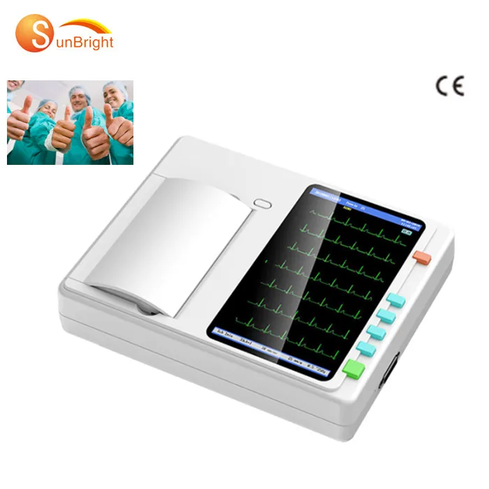 

Handheld Hospital Medical Equipment Electrocardiogram 6 Channel ECG Device