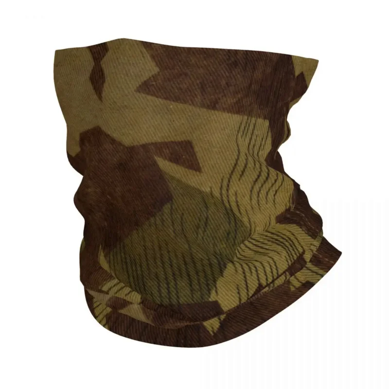 

WW2 German Splittertarn Camo Bandana Neck Gaiter UV Protection Face Scarf Cover Military Army Camouflage Headband Tube Balaclava