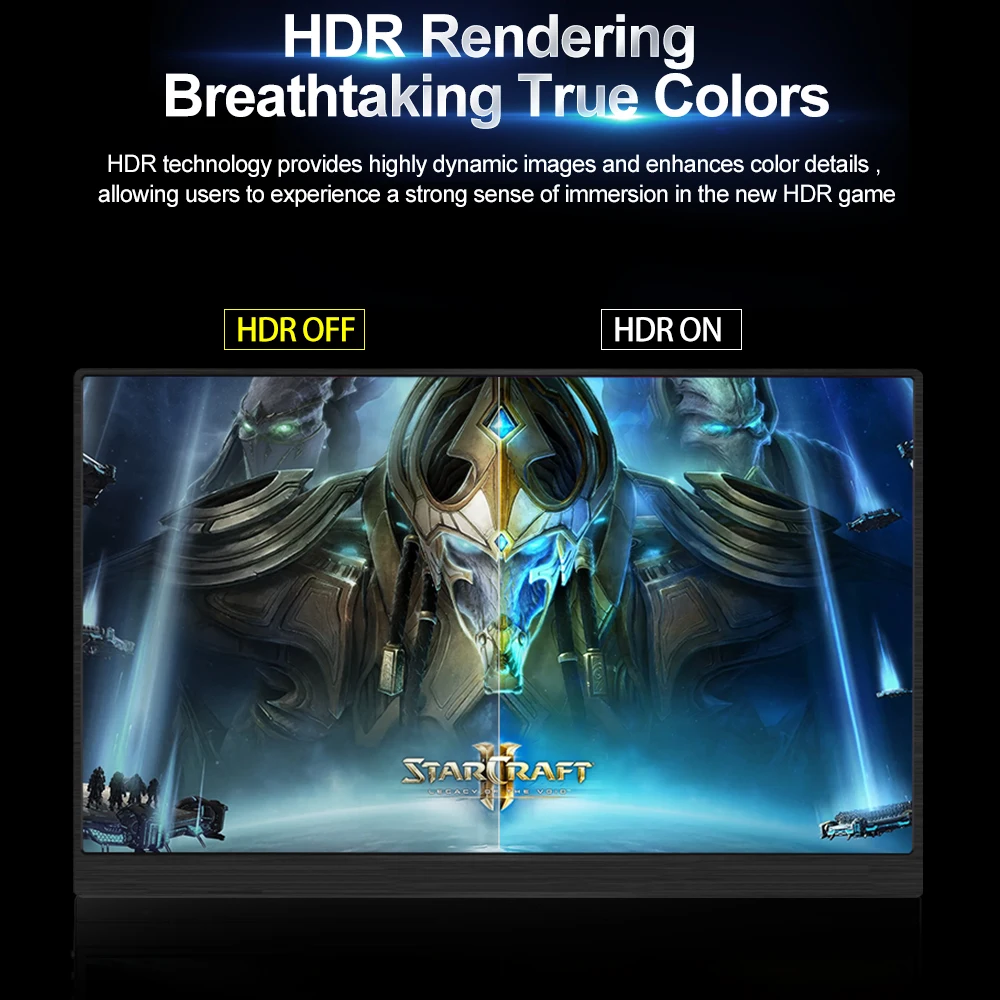 Wangs-17.3 ġ ޴ ǻ  IPS 1080P HDR ӿ USB C HDMI, ޴ Ʈ ġ PS4 XBOX ÷̿ ȣȯ