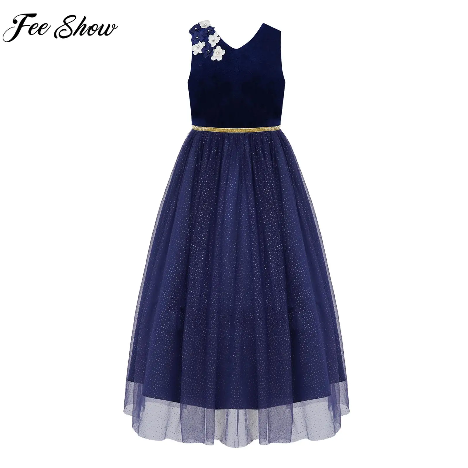 

Платье-пачка для девочек, элегантное вечернее бархатное Пышное многослойное платье принцессы, без рукавов, для свадьбы, дня рождения, конкурса