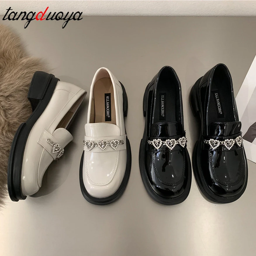 Mocasines Lolita Mary Jane para mujer, zapatos de mocasines suaves, sin cordones, Oxford, vintage, Primavera|Zapatos de tacón de mujer| - AliExpress