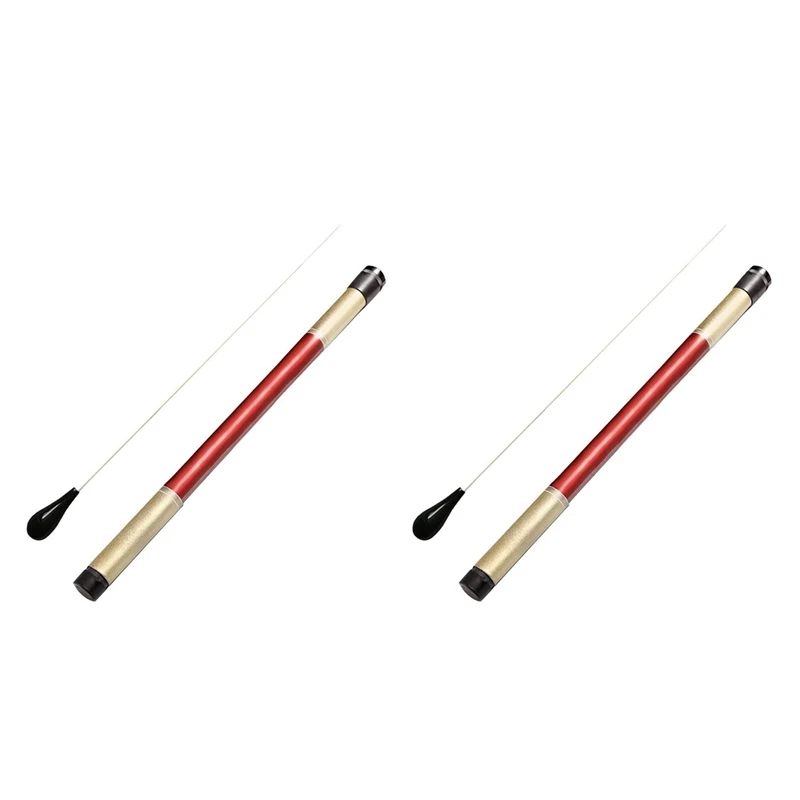 

2X дубинки для музыкальных проводников, дубинки для музыки с имитацией Агата (черные)