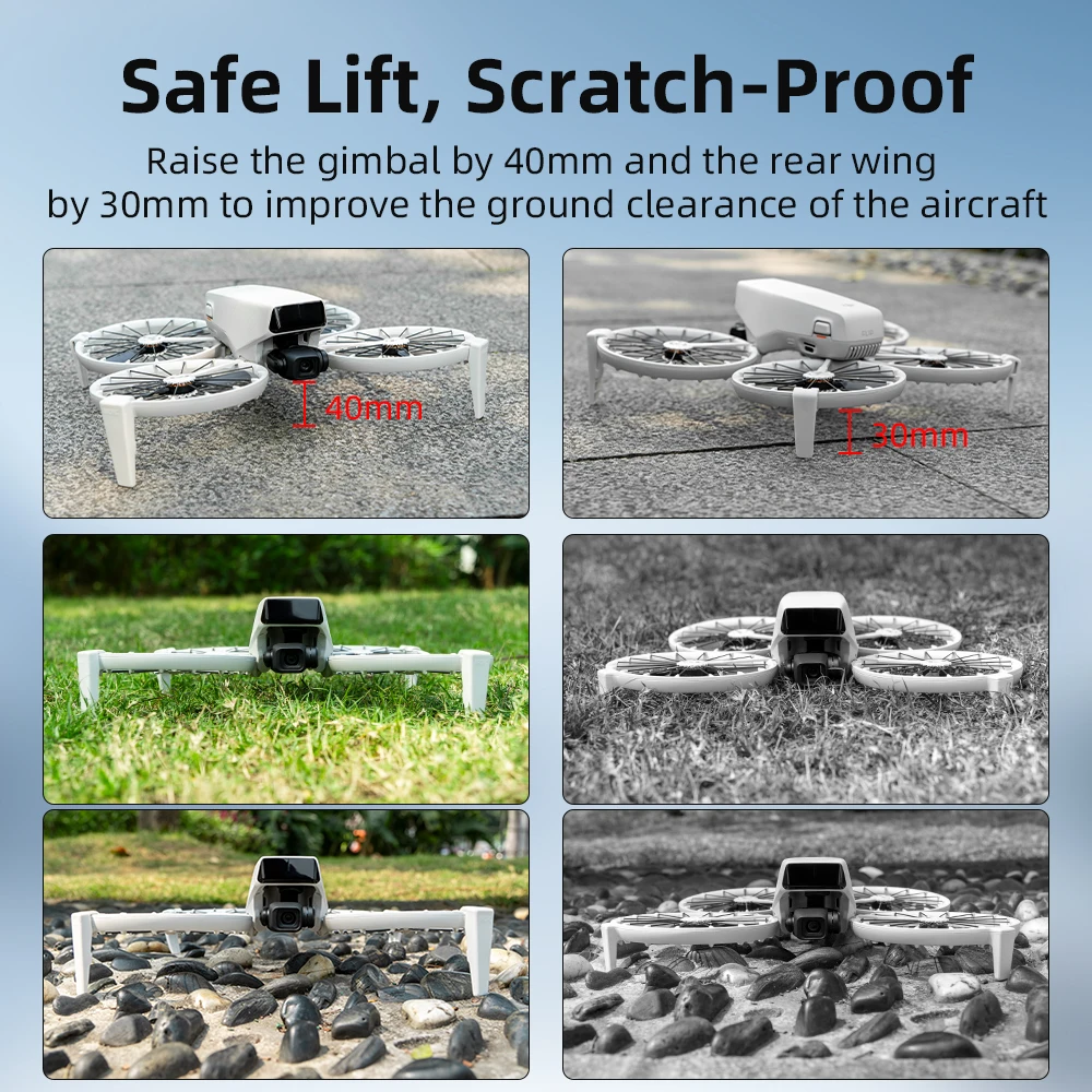 Train d'atterrissage drone DJI Mini 3 Pro - Protection fuselage