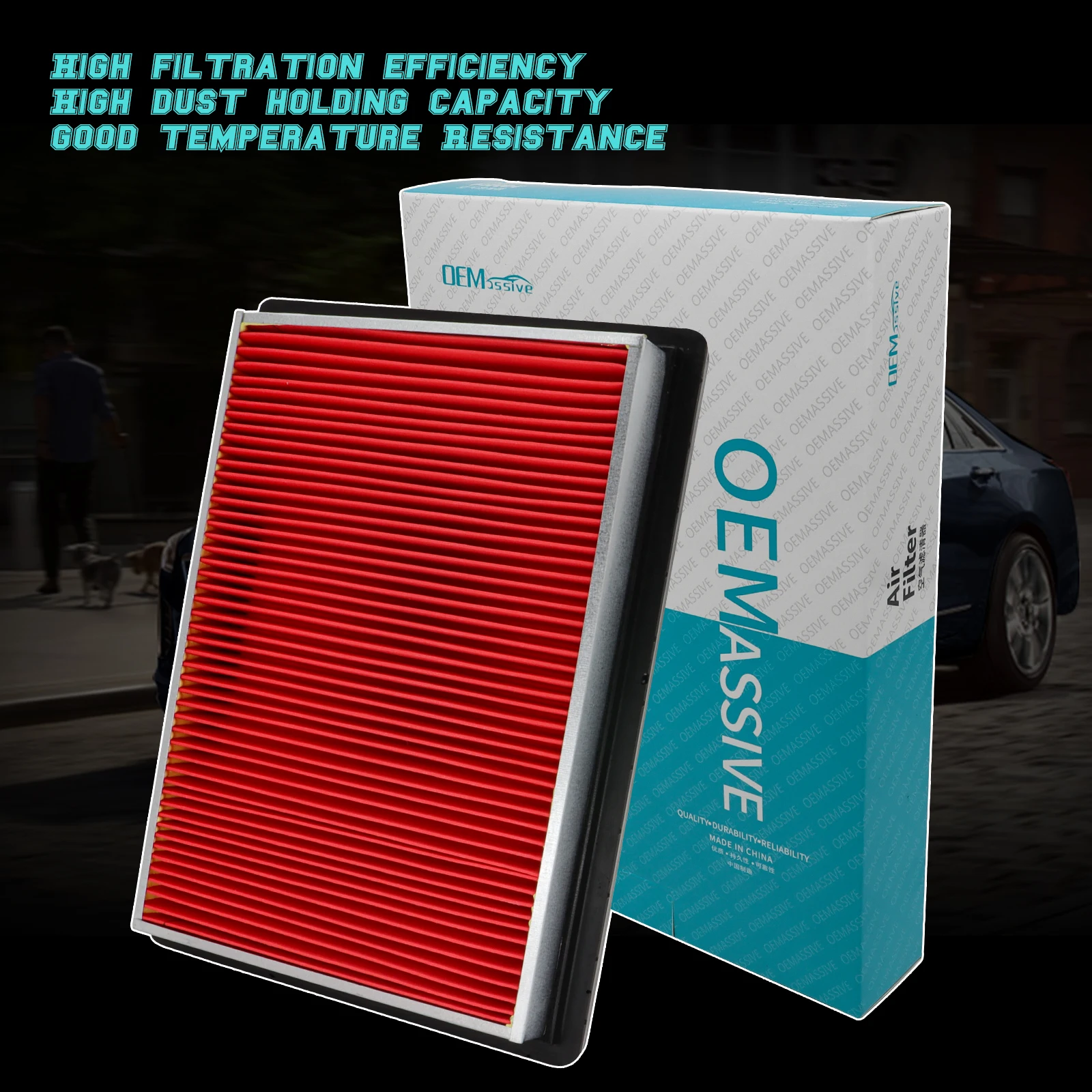 For INFINITI FX35 FX37 FX50 QX70 S51 NISSAN JUKE CUBE QTY2 Engine Air Filter Car Parts 16546-30P00 17220-P2F-A01 Car Accessories