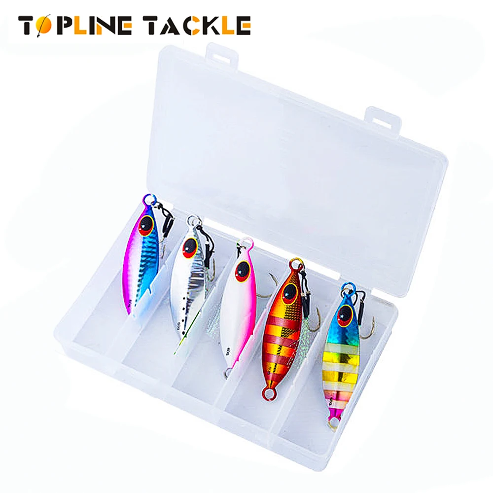 6 PCS. SHAD JIG/SPOON LURE BAIT 3/4, 1, 1-1/2 OZ. 2 EA. BLUE