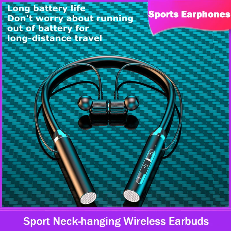 Bluetooth Earphones Wireless Headphones Sport Neckband Neck