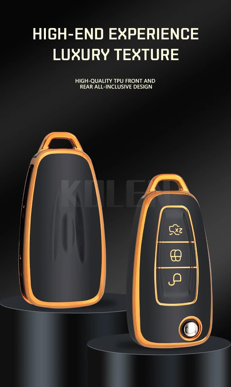 TPU Car Flip Key Case Cover Shell Fob per Ford Ranger Mondeo Focus Galaxy C-Max S-Max Transit Tourneo accessori per supporti personalizzati - S9c3ae40f5e6246a196cc9ad48fbbd89b0
