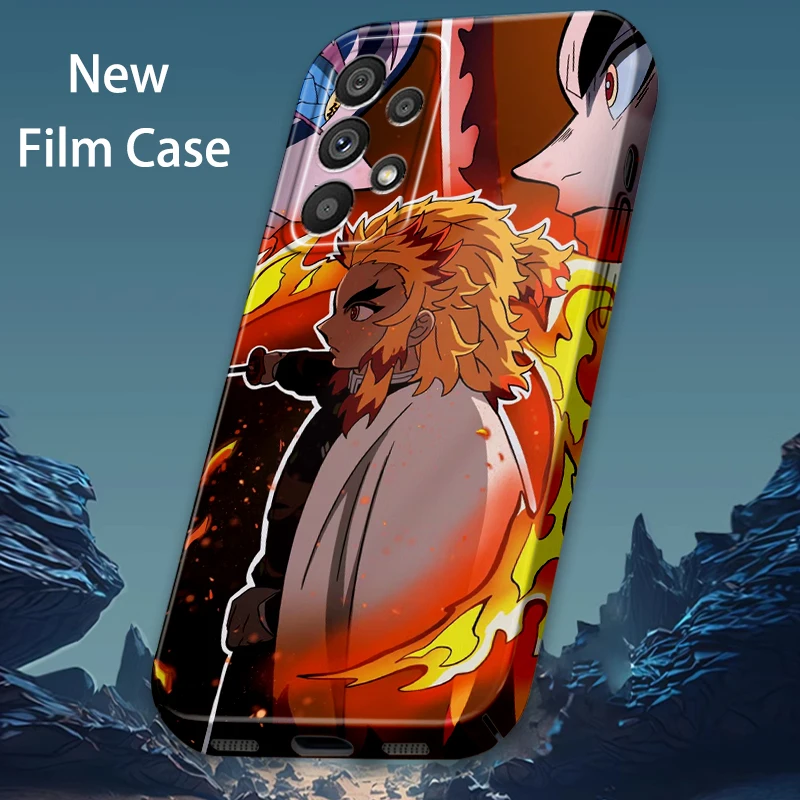 

Anime Demon Slayer Kimetsu For Samsung A53 A54 A52 A13 A12 A32 A34 A23 A73 A22 A21S A04 5G Feilin Film Phone Case Cover