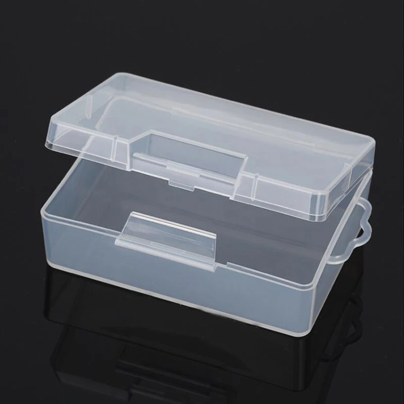 Rectangular Plastic Clear Transparent Storage Electronic Parts Screw Beads Box Collection Container Organizer rolling tool chest