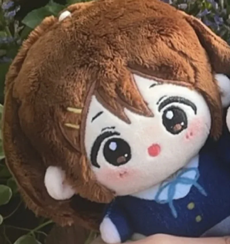 10cm K-ON! K-on! Hirasawa Yui Akiyama Mio Game plush keychain Anime Student Short Plush Cotton Plushie Finger  Body Idol Playthi 2