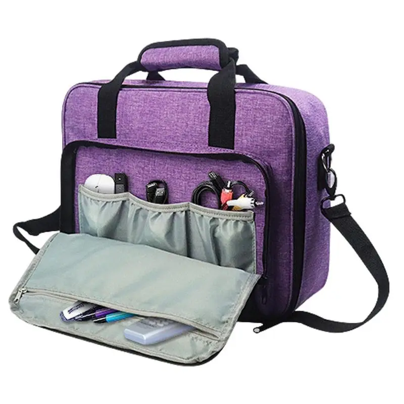 

Projector Carrying Case Storage Pockets Projector Travel Bag Convenient And Protective Projector Bag For Remote Control And HDMI