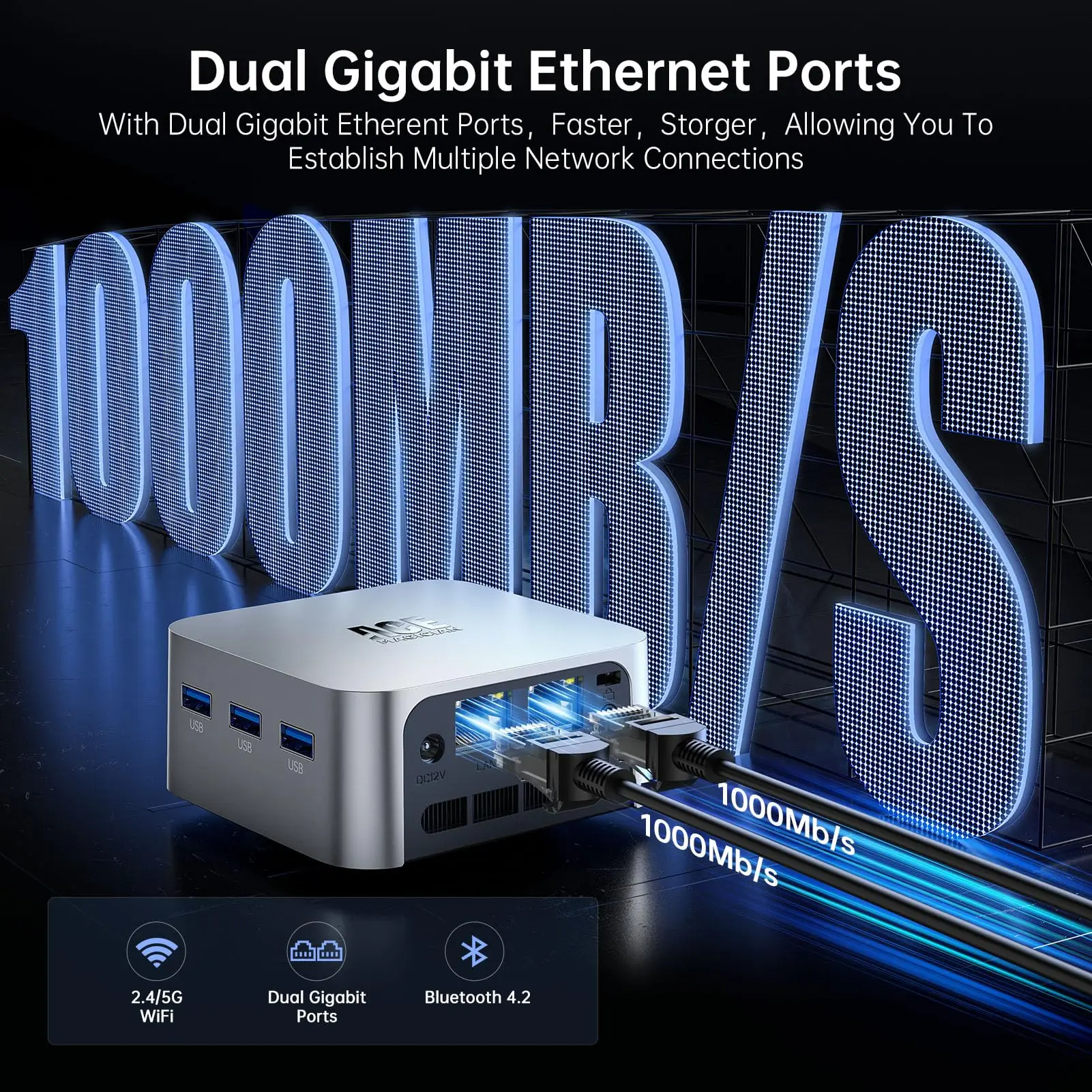 FIREBAT T8PLUS N100 メモリ16GB ストレージ512GB Firebat ミニPC N100