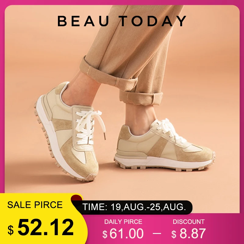 Casual Sneakers Women Suede Leather Patchwork Mixed Colors Lace-Up Round Toe Platform Shoes Lady Flats Handmade 29130 women shoes women sneakers women flats casual shoes
