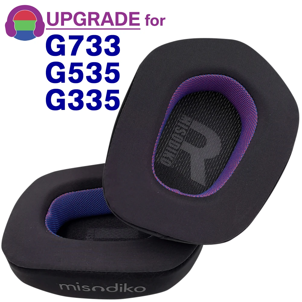 Обновленные амбушюры misodiko для замены игровой гарнитуры Logitech G733 / G535 / G335