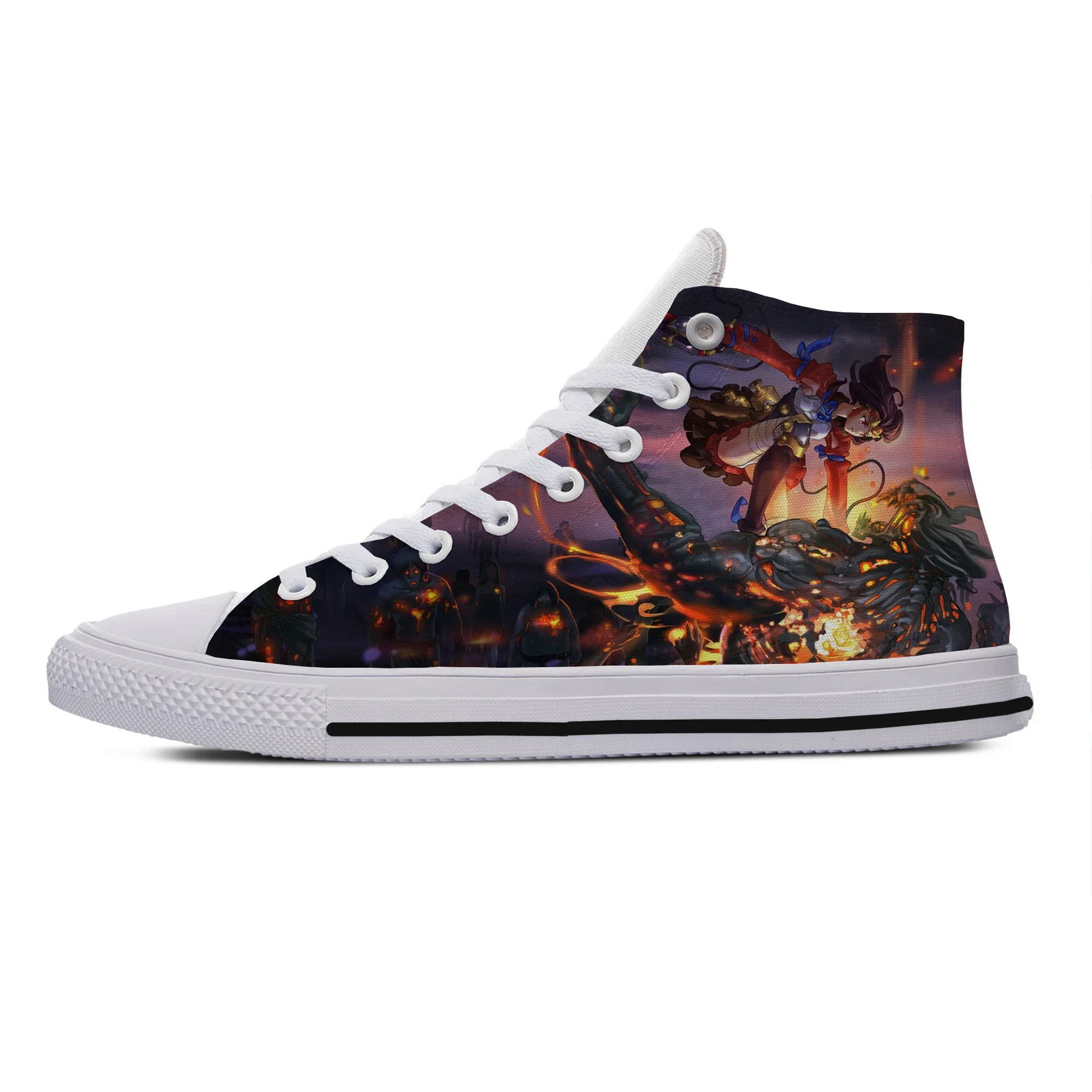 Hot Cool Fashion Funny Sneakers Casual Shoes Men Women Anime Koutetsujou No Kabaneri The Iron Fortress High Help Board Shoes
