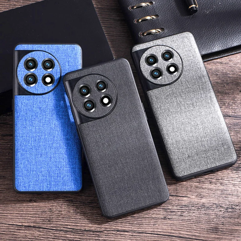 Per Oneplus 11 5G One Plus 10T 10R Nord 2T Ce 2 Lite Ace N20 N10 1 + 9Rt 9 Pro 9R Custodia Luxury Cloth Hybrid Cover Soft Tpu Fundas