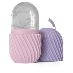 Revitalizing Facial & Eye Ice Roller - Silicone Beauty Massager for Puffiness Relief & Skin Care (C)