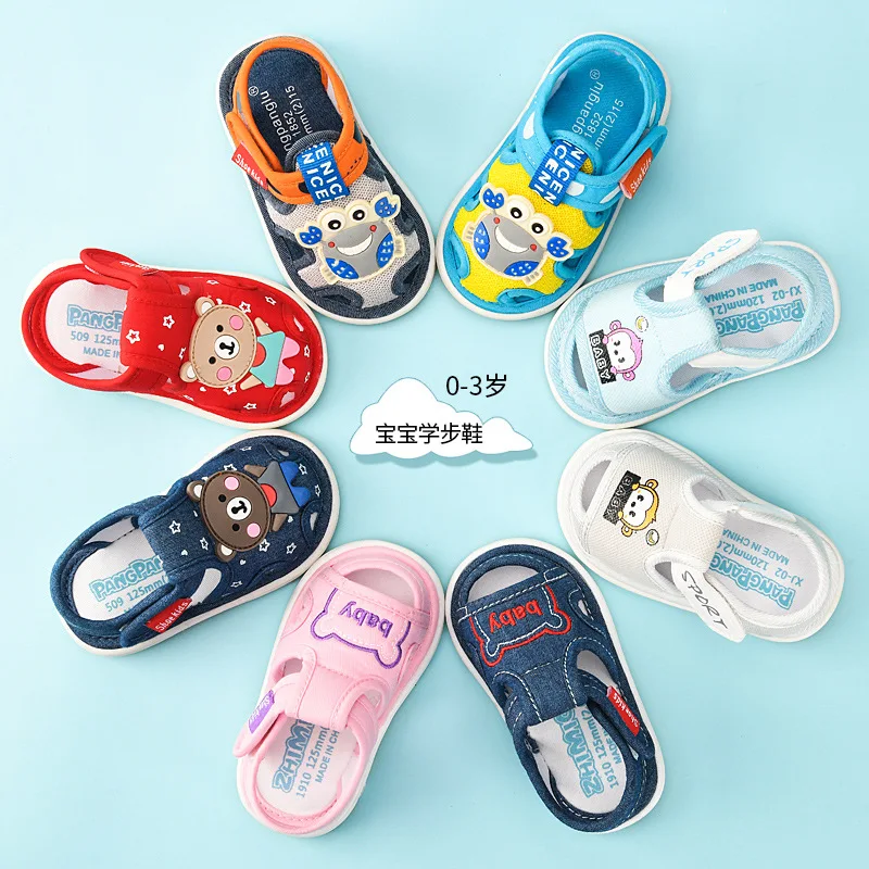 

Baby cloth sandals men's summer 0-1-2-3 years old baby non-slip soft-soled beggar shoes women's toddler shoes baby shoes