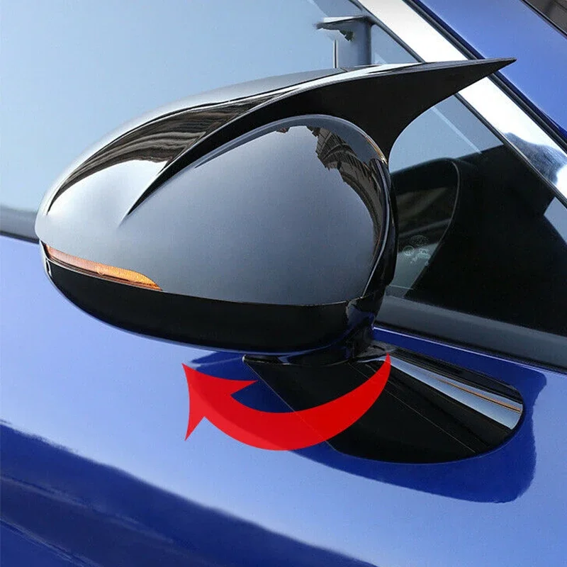 기아 K5 옵티마 2020 2021 ABS 자동차 사이드 미러 커버 윙 캡 외부 도어 하우징 쉘 트림 접착 스티커