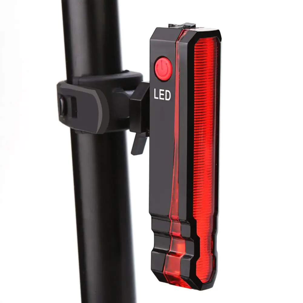 

1 PCS Bicycle Tail Light Usb Rechargeable Night Riding Led Warning Light Rear Lamp Mtb Bike Accessories Dropshipping