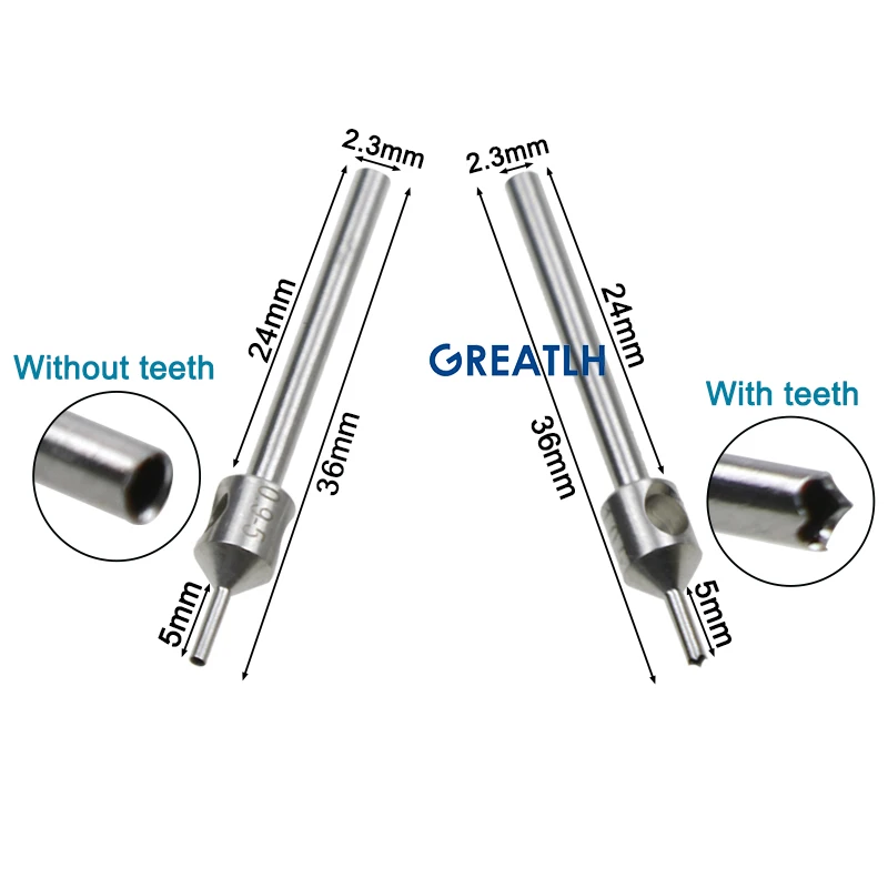 Hair Follicle Extractor Hair Transplant Punch Implanter Drill Stainless Steel