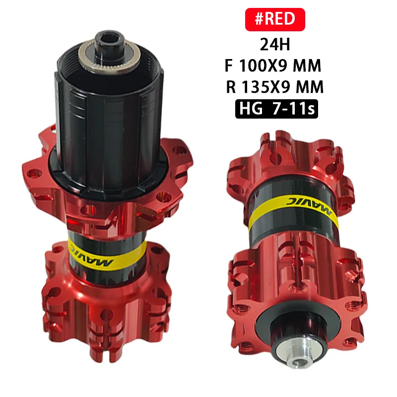 Description Picture 5 of itemBicycle Hubs Mtb/Road V Brake Disc Brake QR Thru Cassette Hub 20/24 Holes Front 100 Rear 130/135/142MM HG 7-11Speed Bearing Hub