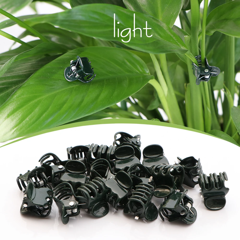 Dark Green Plant Clips - 6-Claw Climbing Stem Support Bundle
