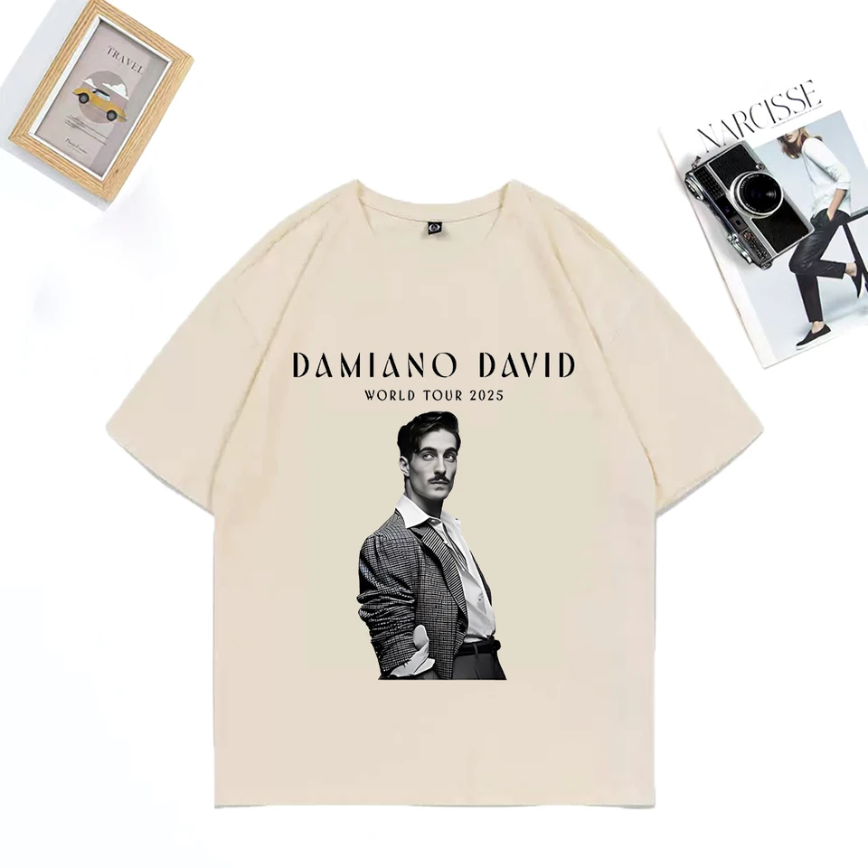 Damiano David World Tour 2025 T-shirt Men Women Fashion clothes