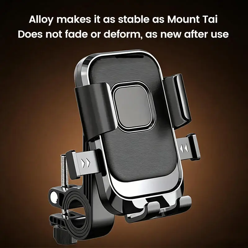 Supporto per telefono cellulare con rotazione a 360° per biciclette e moto, antiurto, per iPhone, Xiaomi, Samsung - immagine 2