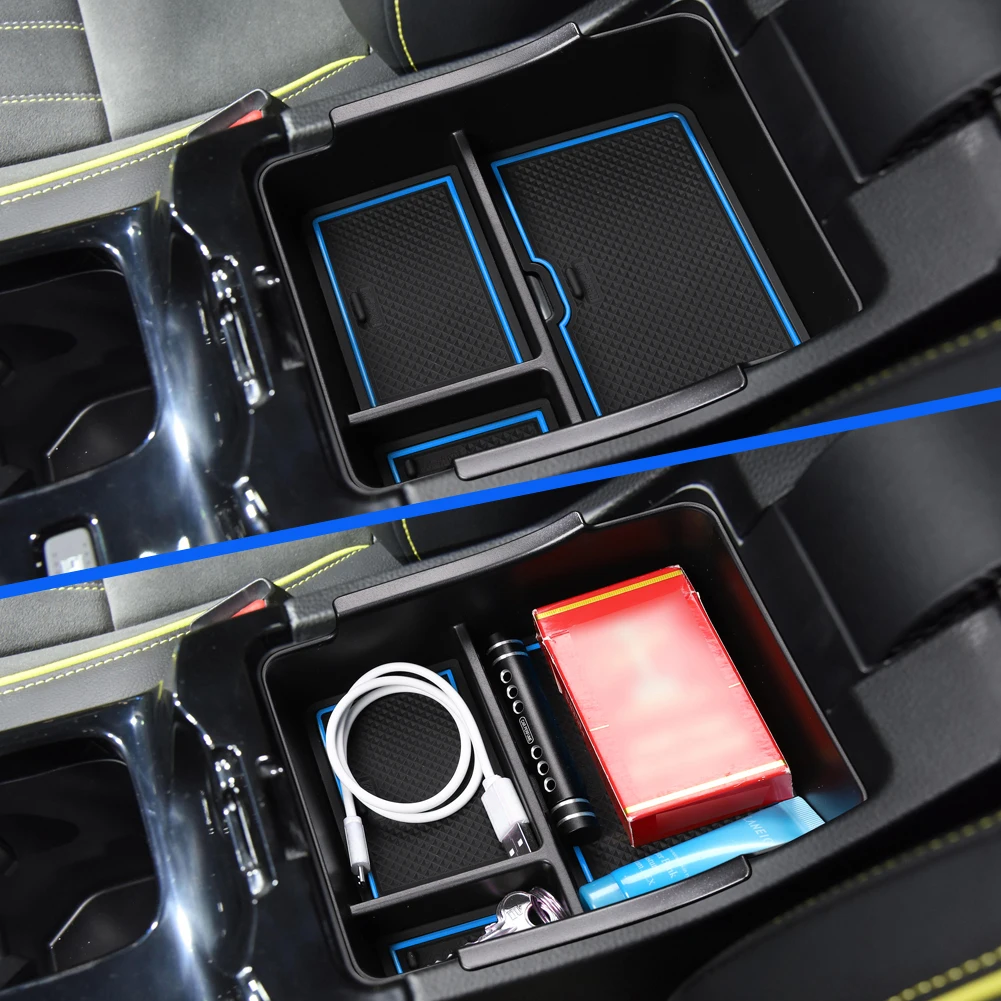 for Honda Vezel HR-V 2022 HEV Car Accessories Center Storage Box Arm Rest Armest Glove Holder Plate Car Container Organize images - 6