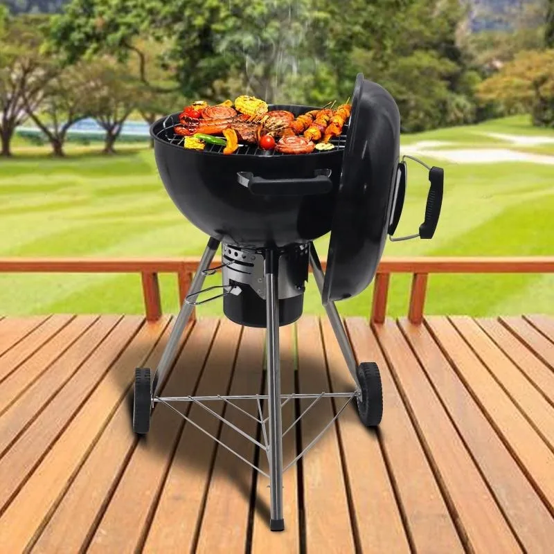 Barbecue Da Esterno Da 18 Pollici Bollitore Da Campeggio Fornello Per Barbecue A Carbone Fornello Per Barbecue In Stile Weber