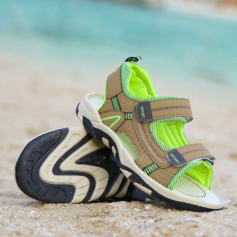 Summer Boys Sandals Kid Sandals Children Shoes Cut-outs Rubber School Shoes Breathable Open Toe Casual Boy Sandal 218