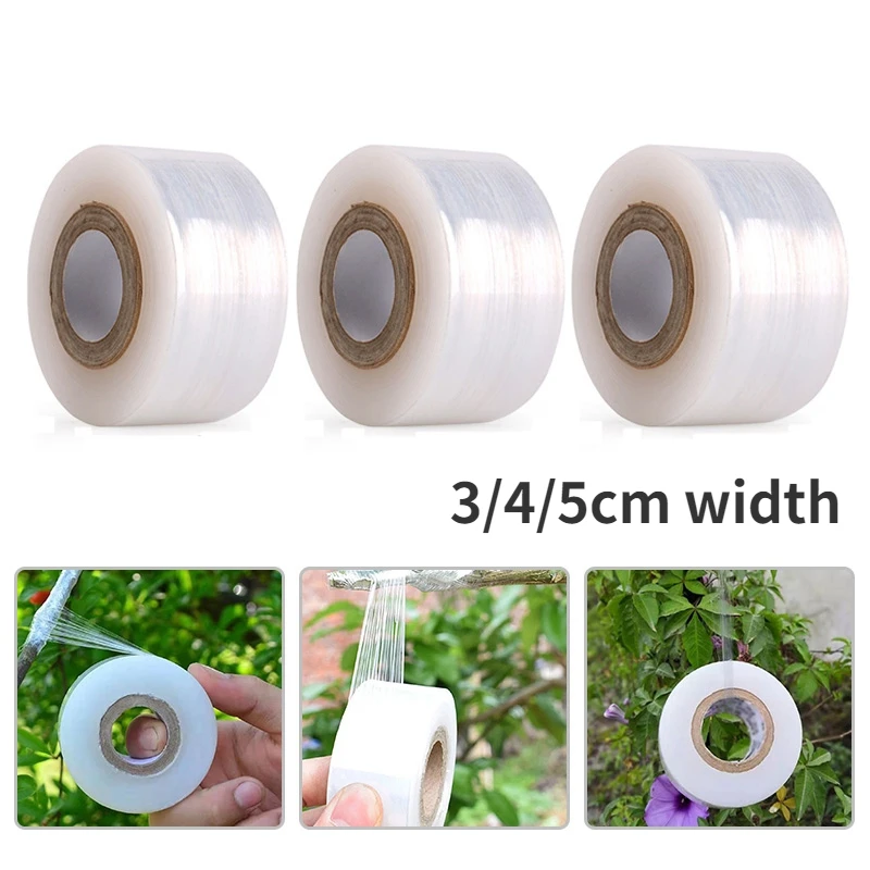 PE Grafting Tape Film Self-adhesive Portable Garden Tree Plants Seedlings Grafting Supplies Stretchable Eco-friendly 2/3/4cm grafting tape