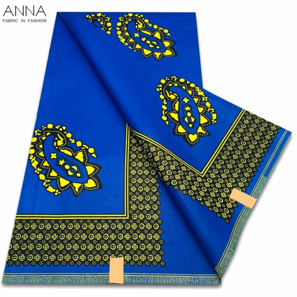 

New Fashion Ankara Wax Fabric 100% Cotton Ghana Nigeria Pagne High Quality Party Dress Real African Wax Print Fabric VL005