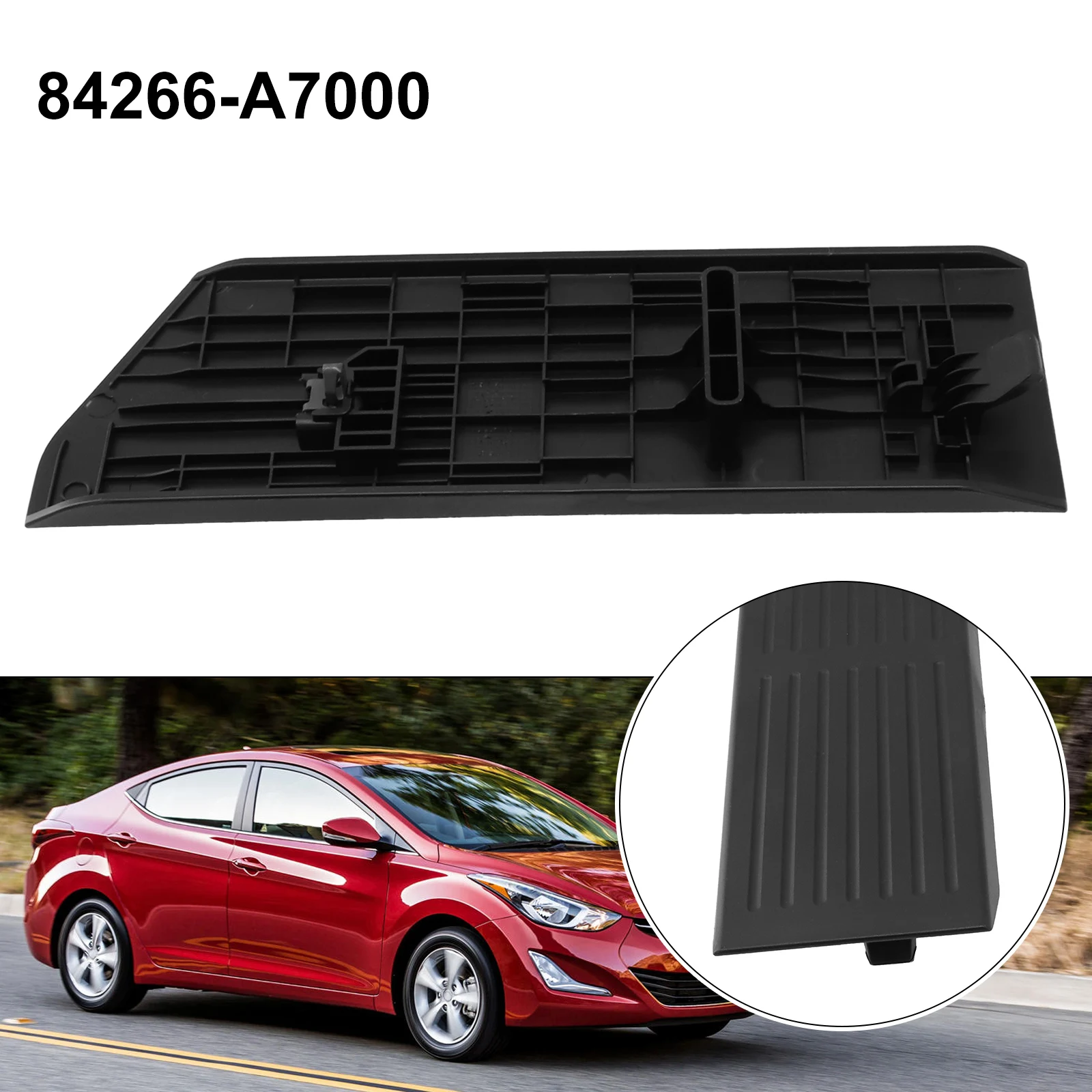 

1PCS Interior Foot Rest Trim OEM 84266-A7000 For Kia Forte 14-18 For Kia Forte Koup 14-16 For Hyundai Elantra MD 2012-2018 Black