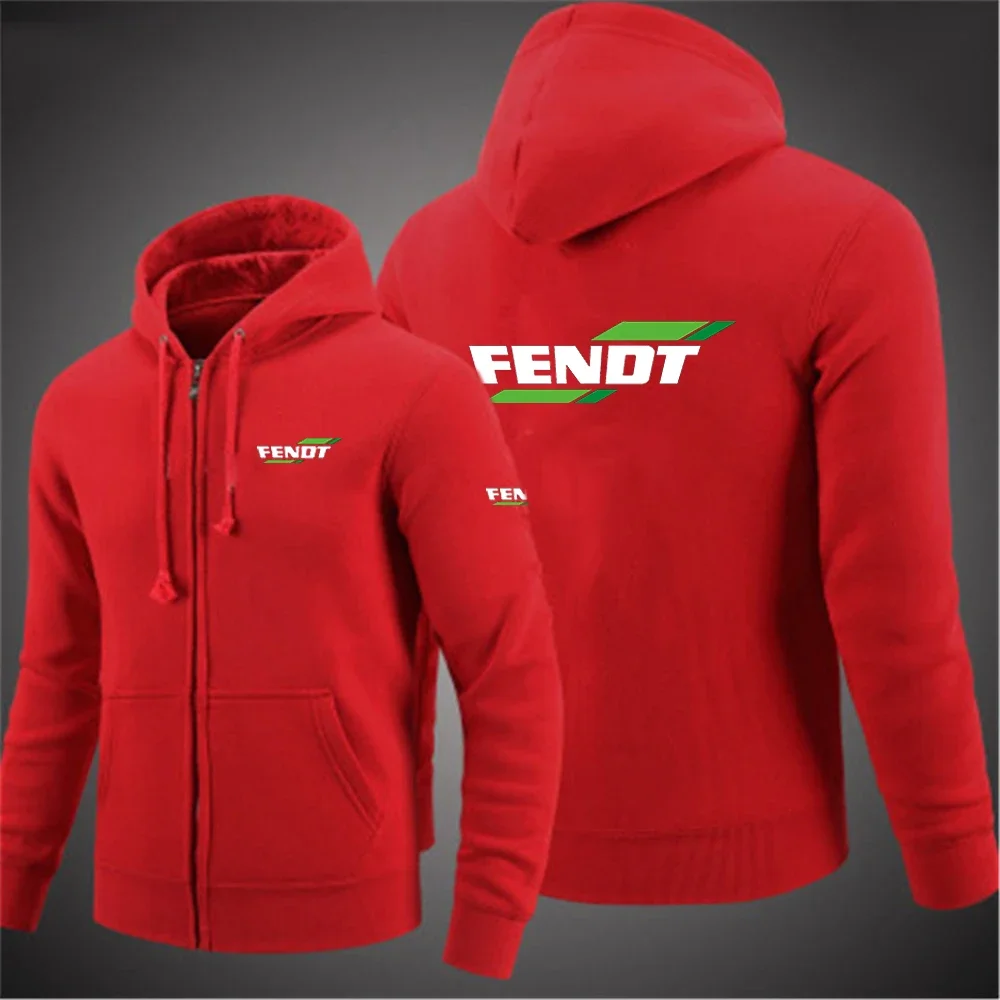 New Men's Fendt Printing Sweatshirt Solid Hoodies Fashion Comfortable Fleece Hip Hop Harajuku Casual Zipper Jacket Coat 5