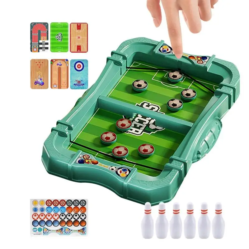 

Slingshot Hockey Game Table Hockey Board Game 6 In 1 Puck Game Bouncing Chess Table Slingshot Games For Friends And Family