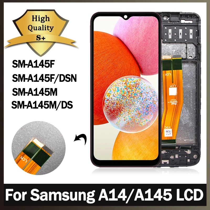 

AAA+ Quality For Samsung A14 LTE LCD Display Touch Screen Digitizer For Samsung A14 4G For Samsung A145F A145P A145M LCD