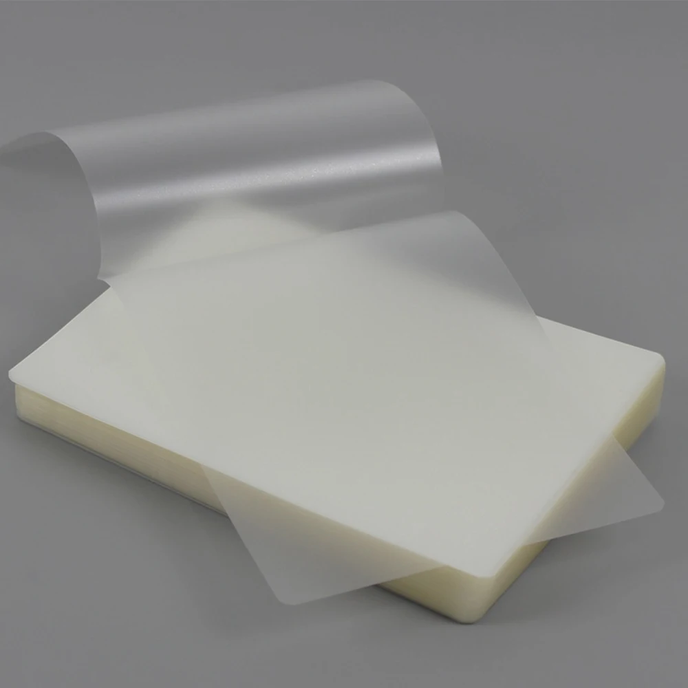 0.06mm plastic coated plastic film 3/4/5/6 inch protective film paper photo card ID 100 sheets/set